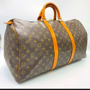 Auth Louis Vuitton Monogram Keepall 50 M41426 Boston Bag.OPEN FOR OFFER!